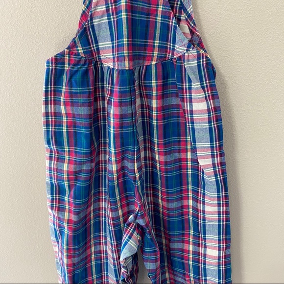 Vintage OshKosh Bgosh tartan blue plaid overalls - Picture 9 of 11